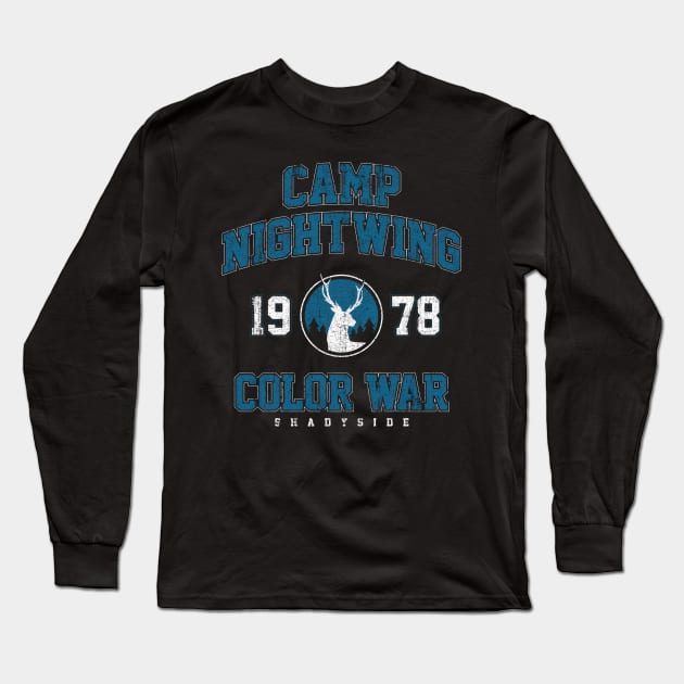 Camp Nightwing Color War 78 - Shadyside Long Sleeve T-Shirt by huckblade